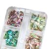 1 Box Great Irregular Shape Eco-friendly 3D Nail Decor Color-changing Sea Shell Fragments for Salon