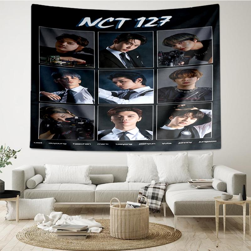 Kpop Music Tapestry Hanging for Bedroom,Livingroom, Playroom,Decor Art Room Wall Tapestry Holiday and Birthday Gifts