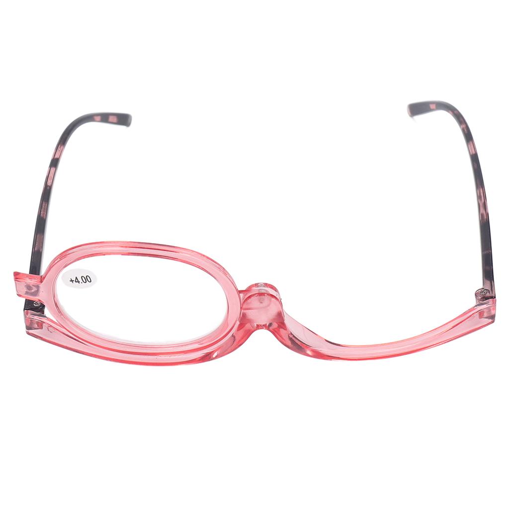 Magnifying Makeup Glasses Flip Down Scratch Resistant Lens Folding Cosmetic Reading Glasses for