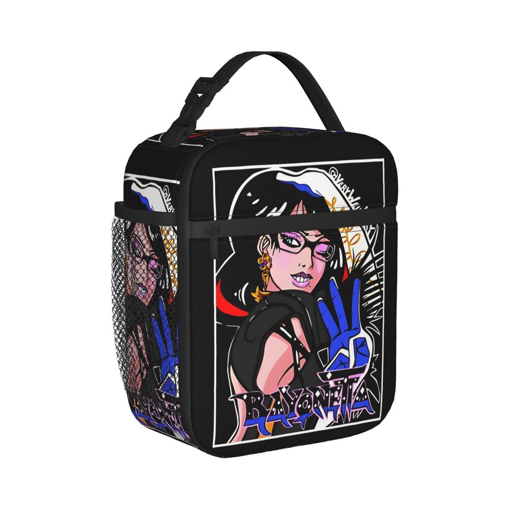 Bayonettas Stylish Heroine Insulated Lunch Bags Thermal Bag Reusable,Meal Container Leakproof Lunch Box Tote Food Storage Bags