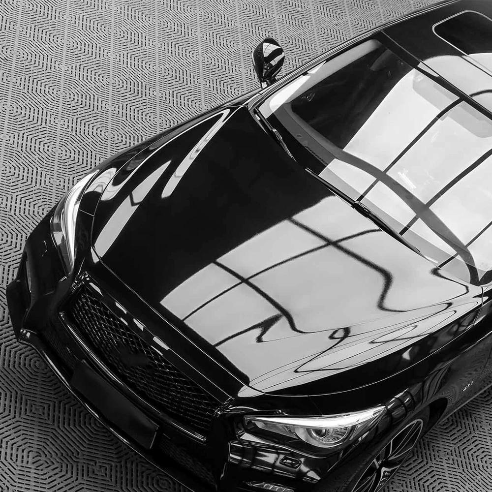 Glossy Bright Black Car Wrapping Film Auto DIY Decal Bubble Free Sticker Vinyl Film Car Accessories Exterior Interior Decoration