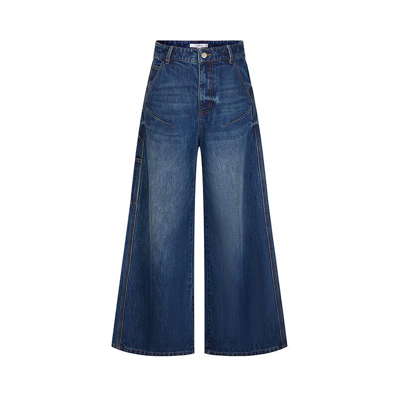 JZ ANNAKO Women's Fashion Denim Wide-Leg Pants