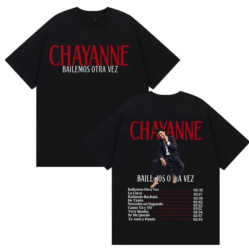 Chayanne Bailemos Otra Vez Tour 2025 Summer New Album 100 Cotton Printed Tshirts Hip Hop Oversized Vintage Hot Sale Streetwear