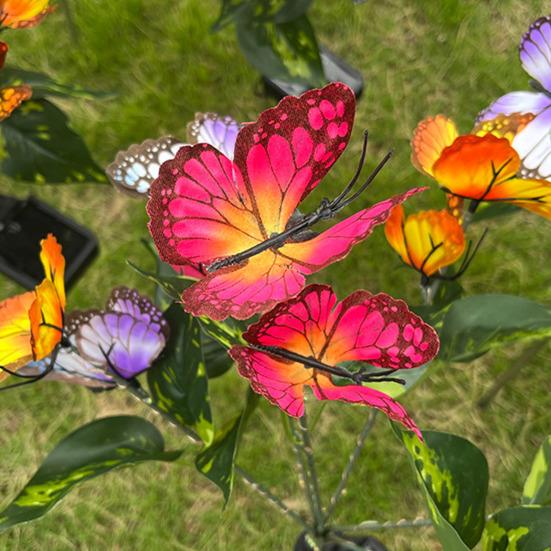 Outdoor Solar Garden Light Decorative Butterflies Lights LED Solar Powered Waterproof Stake Light