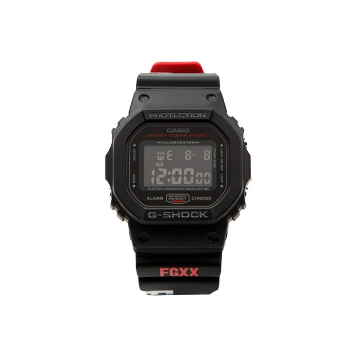 

Casio G-Shock Fingercroxx Limited Edition Square Waterproof Shockproof Sports Quartz Watch Men watches Black DW5600HR-1PRFC Black Watch Case
