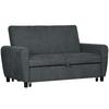 Clic Clac Sofa Bed with Backrest Adjustable On 3 Levels, In Velvet-Effect Fabric, 148x87x88 Cm, Grey