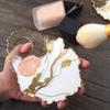 Art Accessories Supplies DIY Handmade Creative Crystal Epoxy Molds Resin Makeup Tray Dish Irregular Agate Mirror Silicone Mold