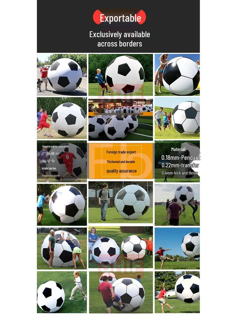 Large PVC Inflatable Beach Volleyball & Basketball Sports Toy
