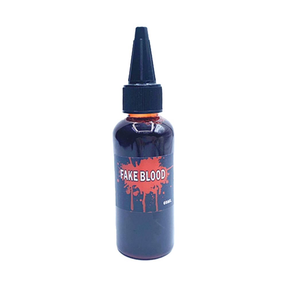 60ml Fake Blood Prop with Spray Head Halloween Horror Cosplay Cosmetics Artificial Plasma Party Pranks DIY Halloween Supplies