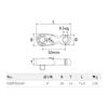 Kyoto Machine Tool Nepros Stubby Ratchet Handle NBR390AH (KTC) 9.5 Sq.