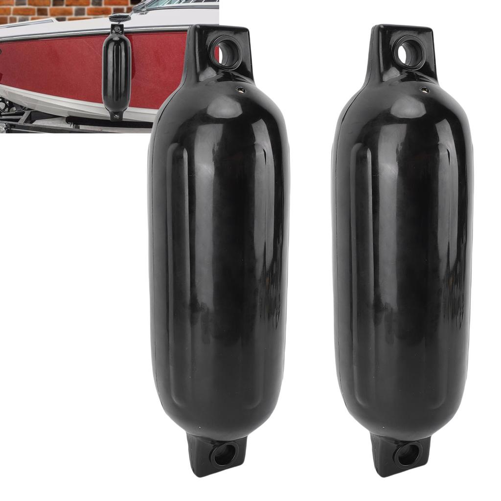 Aufblasbarer Bootsfender PVC Leicht Tragbarer Bootsanlegefender mit Schwarzem Seil für Yachtschiffe