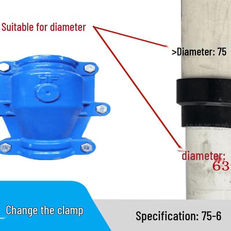 Jun Ding Ying P50*32 Reducing Pipe Repair Clamp