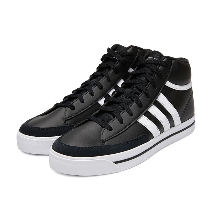 Adidas Retrovulc Mid Durable Lightweight High-Top Skate Shoes Men Skate Shoes Black H02214