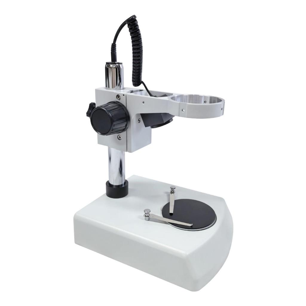 Desktop Stereo Microscope with Side-Opening Binoculars for Jewelry, Watch Repair, Circuit Boards, and Stone Setting.