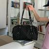 Underarm Bag - Retro Polka Dot Bowling Bag - Large Capacity Single Shoulder Bag
