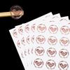 200Pcs Bronzing Transparent Sealing Stickers Love Heart Round Gold Silver Envelop Candy Bag Label for Baking Gift DIY Decoration