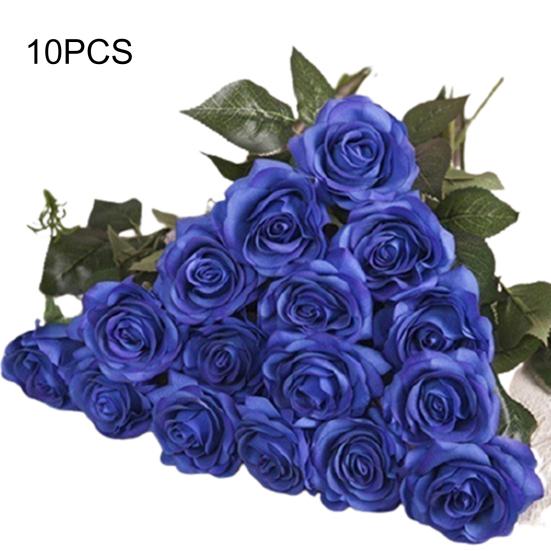 10 buc flori artificiale de trandafiri din latex pentru petrecere de nunta buchet de masa de birou Decor pentru casa