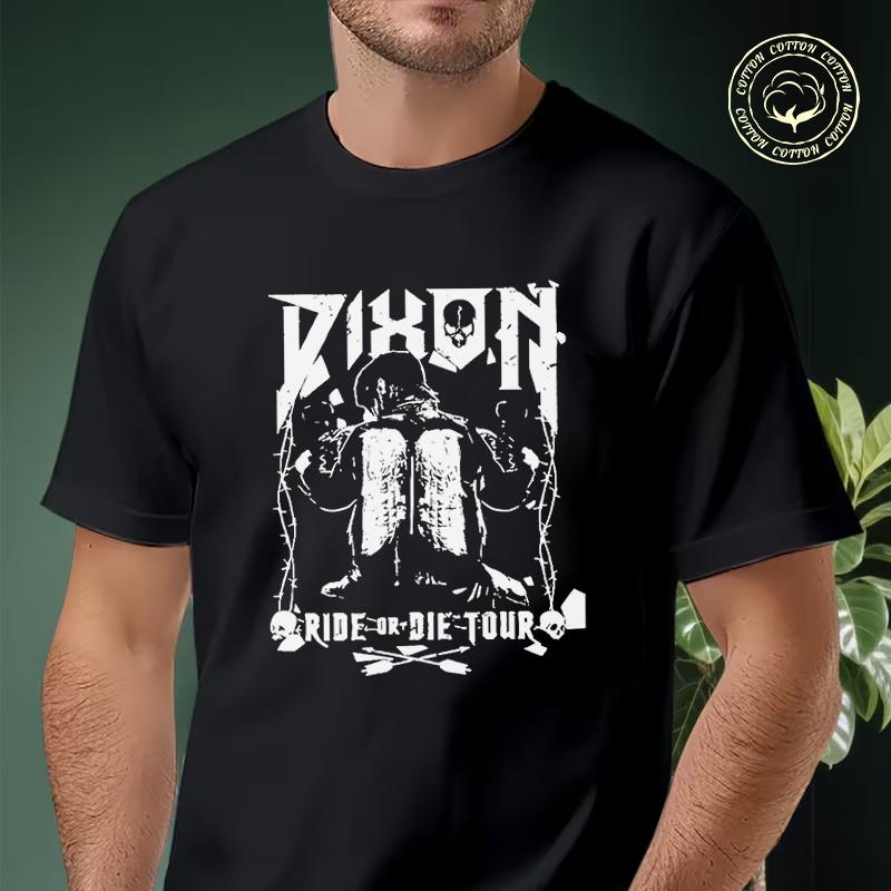 Motorcycle Men Cotton Casual T-shirts The Walking Deads Daryl Dixons Graphic Tee Men s Summer C