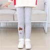 Girl's Leggings Autumn Winter Plus Velvet Trousers Cartoon Girl Printing Children's Warm Pants