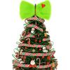 Christmas Tree Top Green Hairy Bow Decoration Green Plush Bow Christmas Decoration Christmas Party Supplies