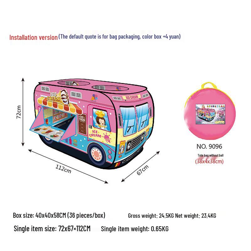 Kids' Police Car & Fire Truck Play Tent - Indoor/Outdoor Foldable Playhouse