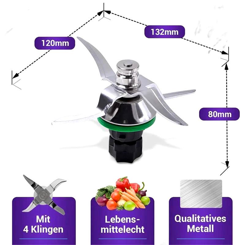 Thermomix TM5/TM6 Food-Grade Stainless Steel Blender Blade Replacement Parts