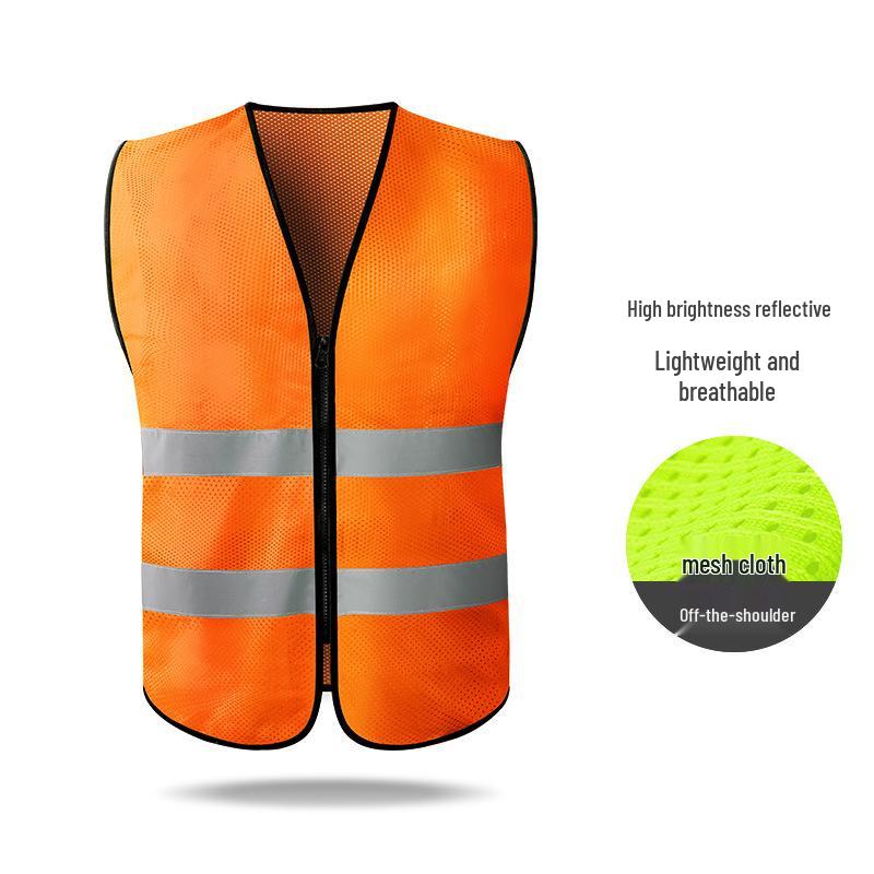 Hersteller-Sicherheitsweste mit mehreren Taschen und Reflektoren für Bau, Reinigung und Transport