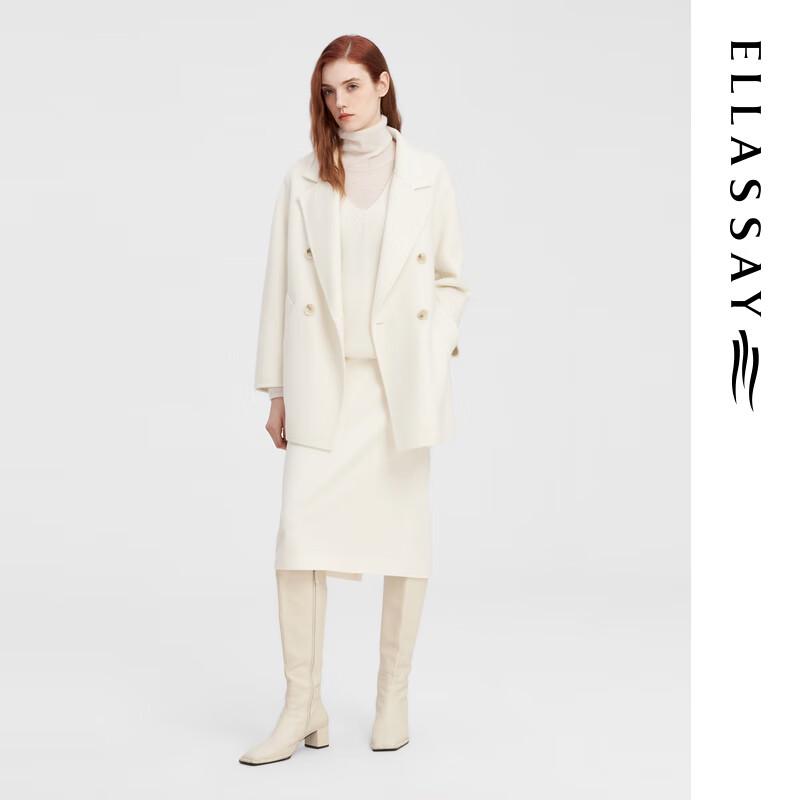 ELLASSAY Women's Merino Wool Blend Robe Coat