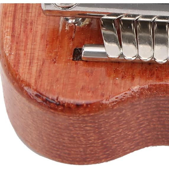 

8 Tone Kalimba Thumb Piano, Heart Shaped Finger Piano Mini Portable Lanyard Mahogany Kalimba Musical Instrument for Beginner