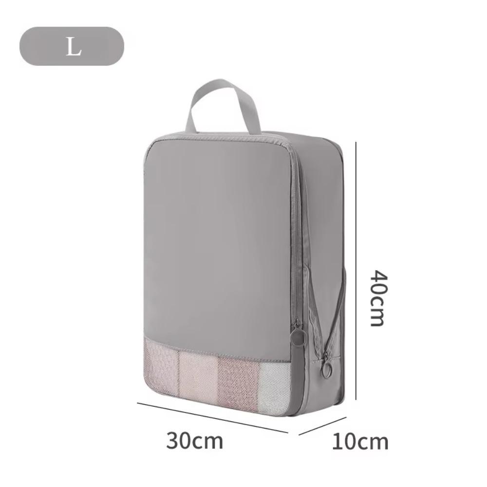 Space Saving Compression Storage Bag with Handle Portable Travel Clothes Sorting Bag Large Capacity Transparent Window