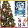 Aug. For Home Decor Christmas Advent Calendar With Santa Hats Acrylic Mini Xmas Tree Panda Pendant For Home& Garden Decorations