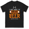 I Just Want To Drink Beer And Pet My Dog Graphic Tshirt Unisex Funny Beer Dog Lover Casual Oversized Short Sleeve Cotton Tops