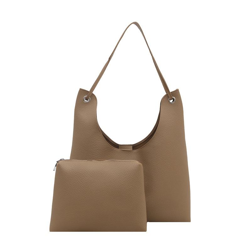 Summer retro commuter bag large-capacity bag women's new popular shoulder bag tote bag bucket bag