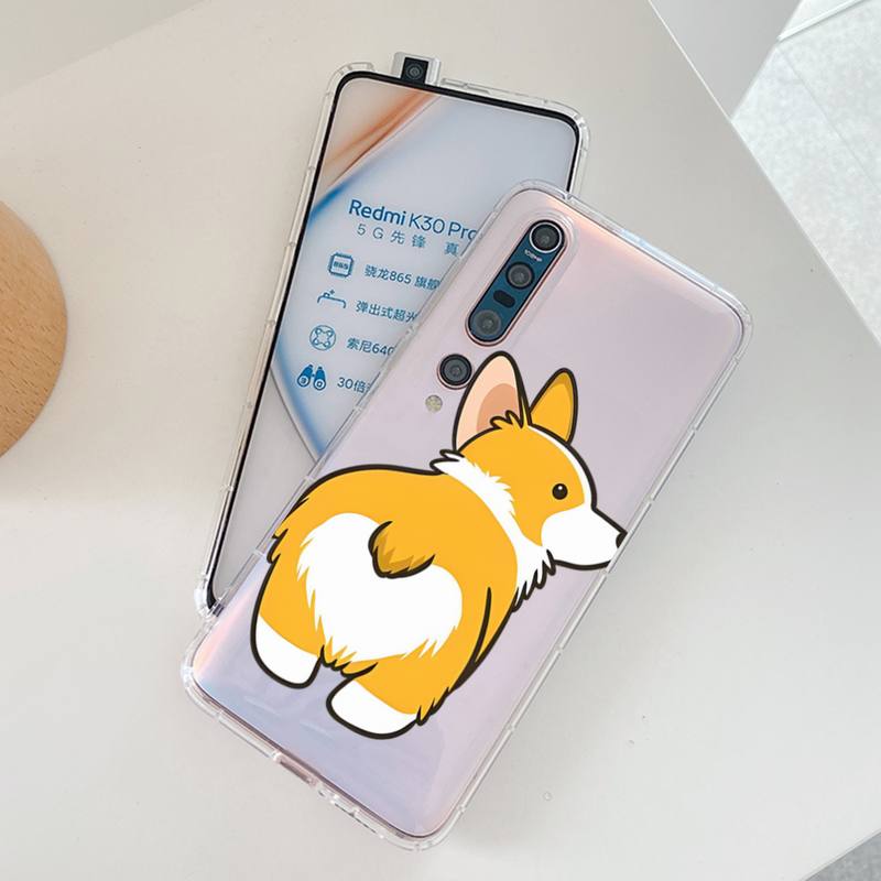 Cute Corgi Phone Case for Samsung A12 21 30 31 51 52 70 71 for Redmi8 9 10 for Honor10 70 50 Clear Case