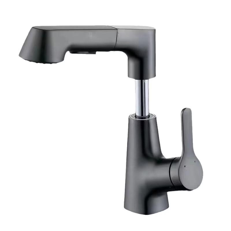 OEING Copper Lift & Pull-Out Bathroom Faucet