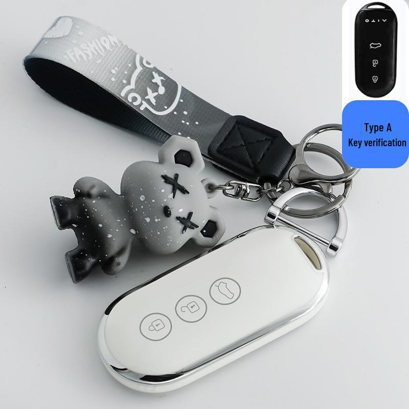 Protective Case & Clip for AITO M5/M7/M5EV Key Fob, Car Card, NFC Smart Remote