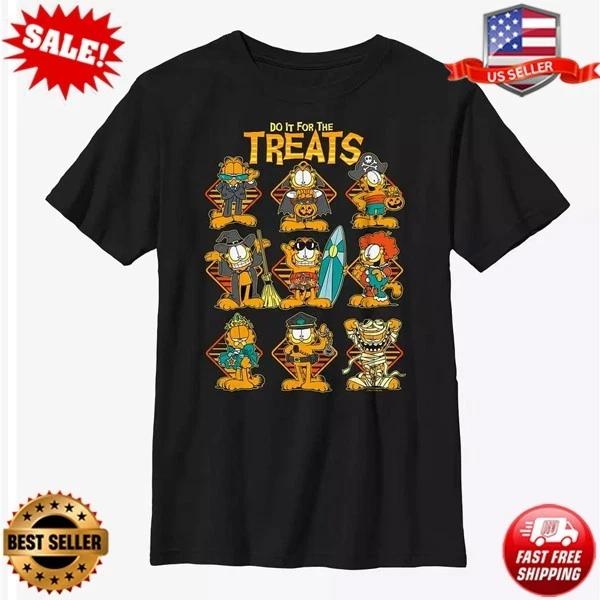 NEW Garfield Do It For The Treats T-Shirt, S-5XL S