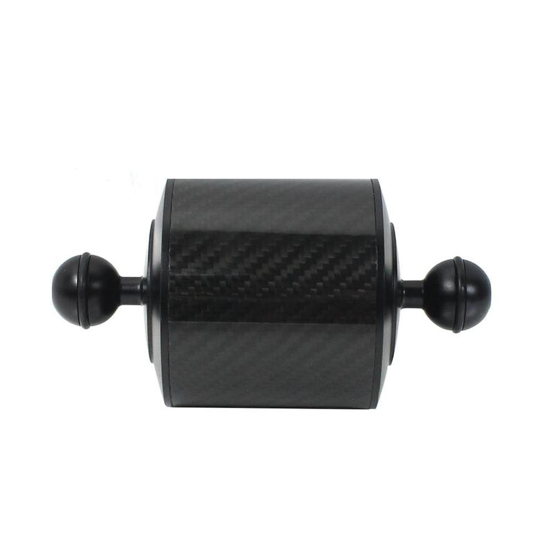 XT-XINTE Underwater Diving Tray Carbon Fiber Float Buoyancy Aquatic Arm D80mm Dual Ball Floating Arm Diving Camera