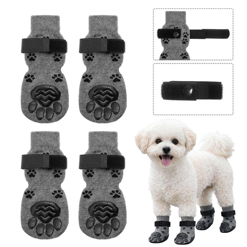4Pcs/Set Anti-slip Dog Socks Waterproof Pet Paw Protector Portable Dog Foot Cover  Pet Supplies