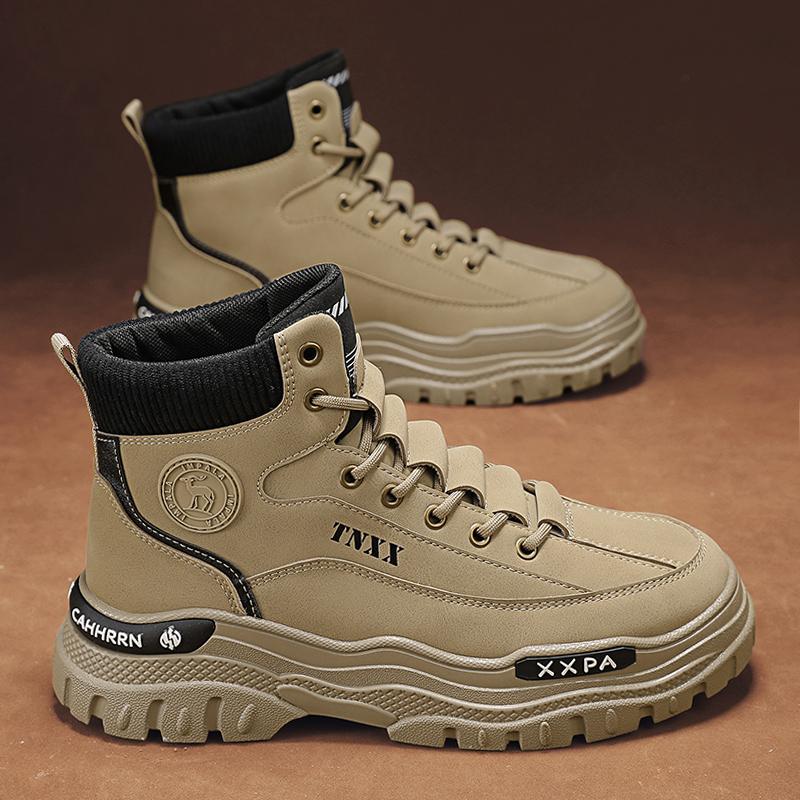 Fashion CYYTL Mens Boots Ankle Casual Shoes Winter Leather Cowboy Combat Tactical Motorcycle Chelsea Work Outdoor Hiking Designer Luxury