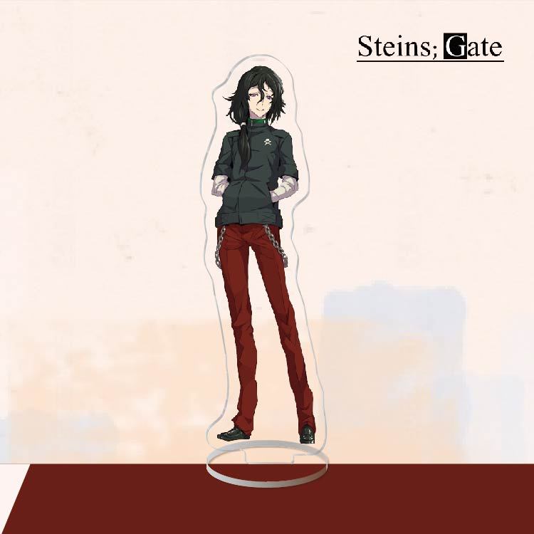 Anime Acrylic Stand Action Figure Toy Steins Gate PVC Acrylic Okabe Rintarou Desktop Stand Model Toy Gift
