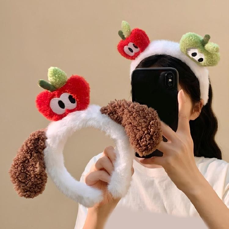 Fashionable Fruit Headwear Lightweight Plush Fabric Hair Band Props For Outdoor Activity And Daily Styling Tool