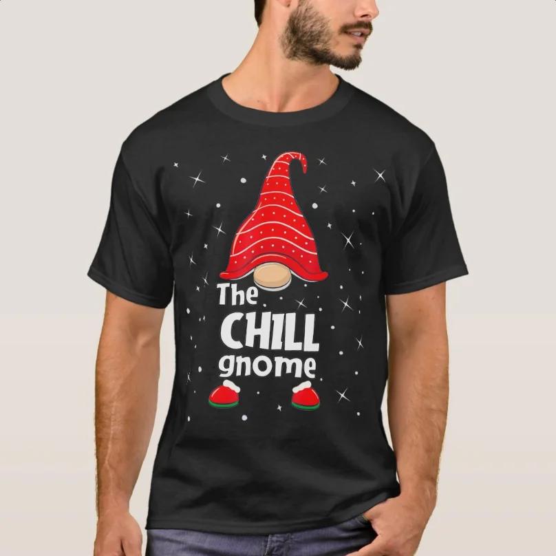 Chill Gnome Family Matching Christmas Funny Gift TShirt 100 Cotton ONeck Summer Short Sleeve Casual Mens Tshirt Size S3XL