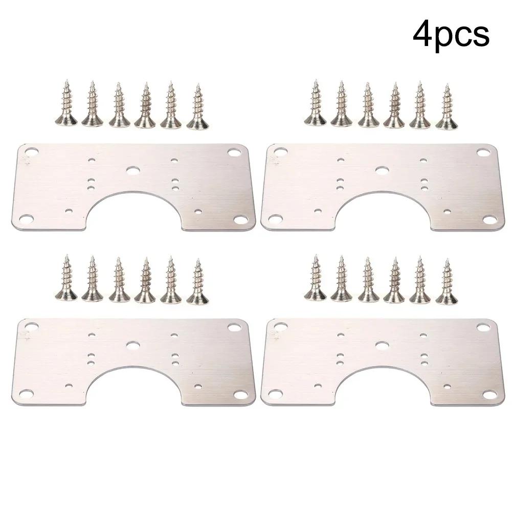 Hinge Repair Plate Cupboard Door Hinge Fixing Plate Door Hinge Repair Kit Mounting Repair Side Panels Cabinet Door Connection