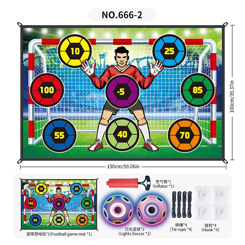 Source Factory Lighting Football Game Pad 1 * 1.5 Meters, Indoor And Outdoor Pasted Ball Scoring Game Sports Toy