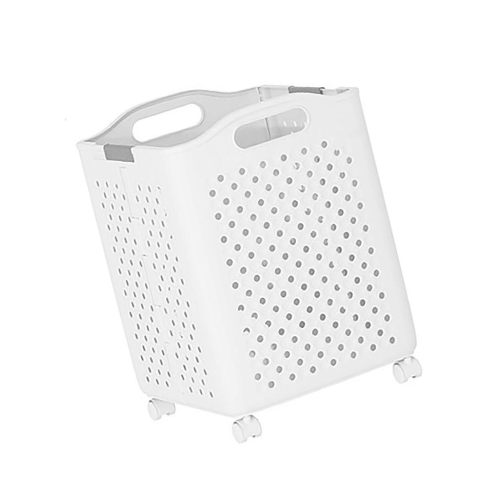 Multipurpose Portable Laundry Hamper with 4 Wheels Folding Clothes Storage Solution for Efficient Home Organization