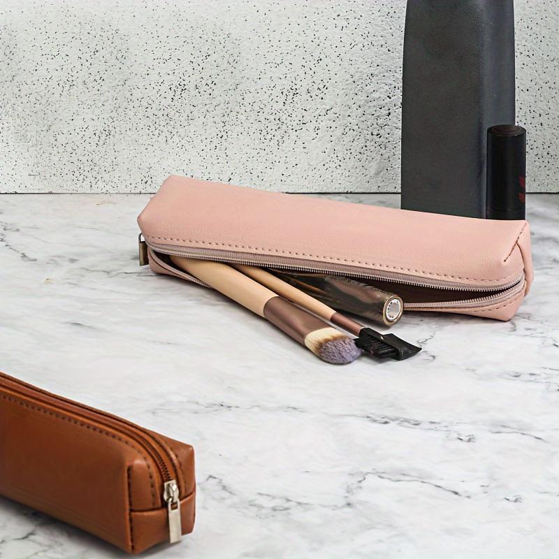 Blank Pen Bag Small Cute Simple Small Accessories Storage Bag Hair Comb Storage Bag Pu Pen Bag