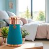 CopperBlue Silk Finish Bedroom Bottle with Inbuilt Glass, 950 ML, Health-Boosting Water Bottle, Ideal for Home, Office, Travel, and Gifting