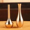 Pure Copper Mini Vintage Vase Ornament Home Decoration Retro Brass Flower Bottle Figurines Modern Light Luxury Decorative Crafts