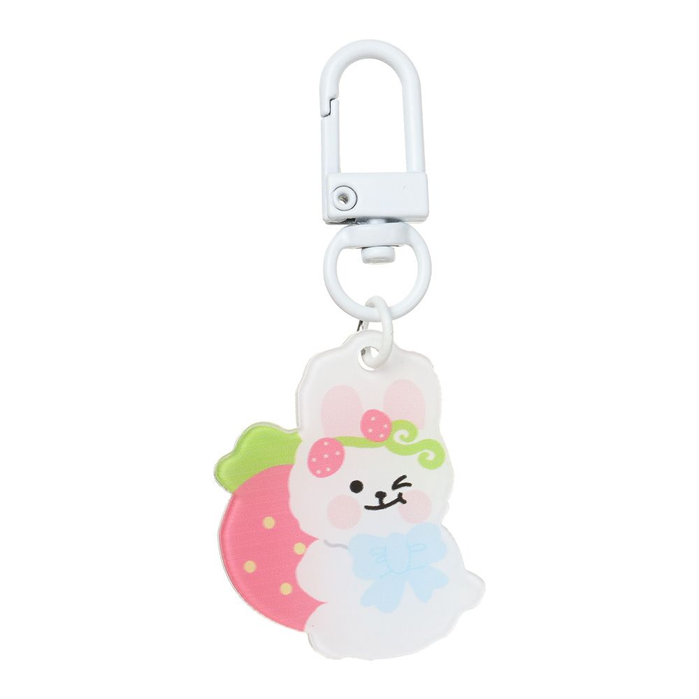 Fashion Jewelry Acrylic Phone Chain Bag Pendant Rabbit Cat Bear Keyring Keychains